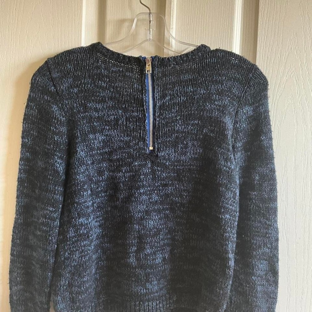 Hollister Blue and Black Zip Sweater -‎ Size Small - Picture 4 of 8